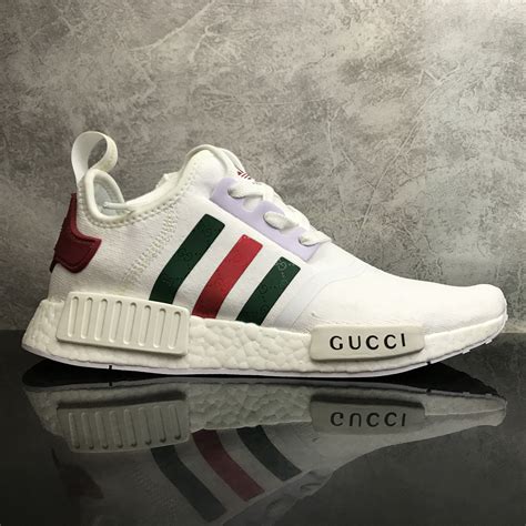 gucci adidas nmd blue and white|Gucci NMD where to buy.